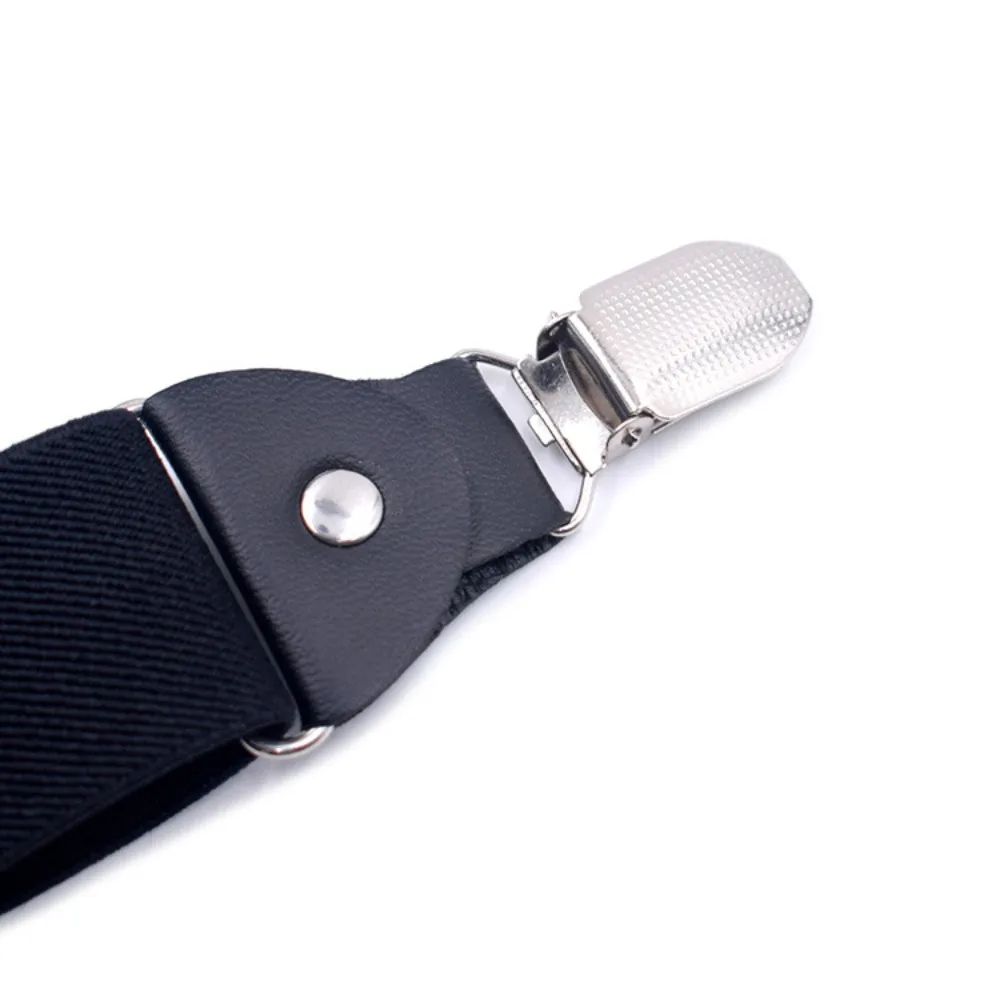 الحمالات للرجال النساء موضة 3.5 سنتيمتر X-الظهر 4 مقاطع قابل للتعديل مطاطا قميص بنطلون الأقواس حزام أحزمة هدايا للزوج أبي #5