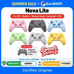 Gamesir Nova Lite Gamepads PC for Nintendo Switch 2 Controller Switch Steam Android iOS iPhone Controle Hall Effect Joystick