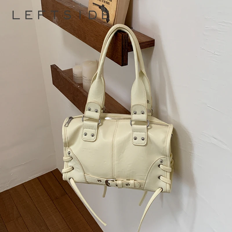 

Женская сумка из искусственной кожи с заклепками, ретро-стиль, повседневная, эстетичная, для улицы, на плечо, кроссбоди, новинка 2026 года, трендовые сумки и клатчи