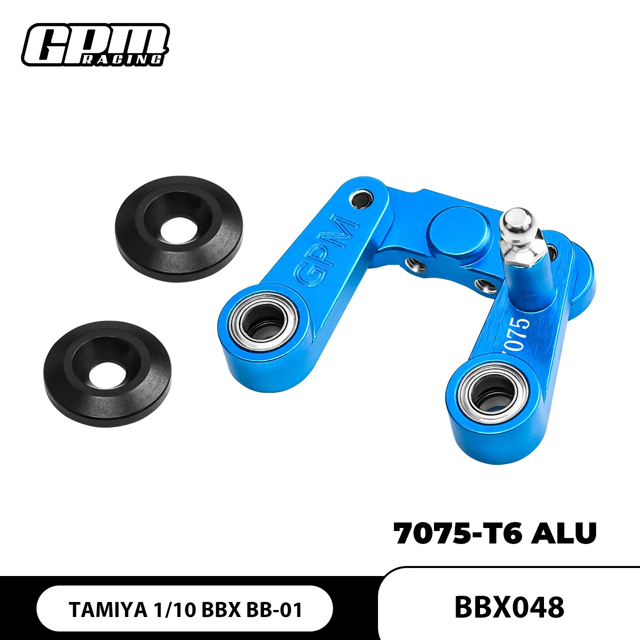 

Алюминиевый рулевой механизм GPM 70775 для TAMIYA 1/10 BBX BB-01 58719