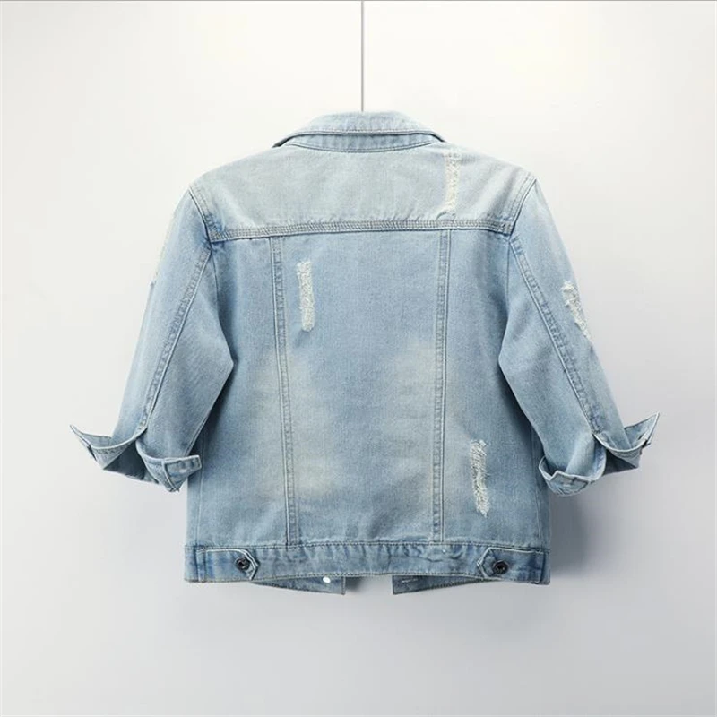 Spring Hot Sale Denim Jackets Female Denim Coats Overcoat Outerwear Tops Woman Fall Hot Sale Vaquero Abrigo Lady Slim Manteau