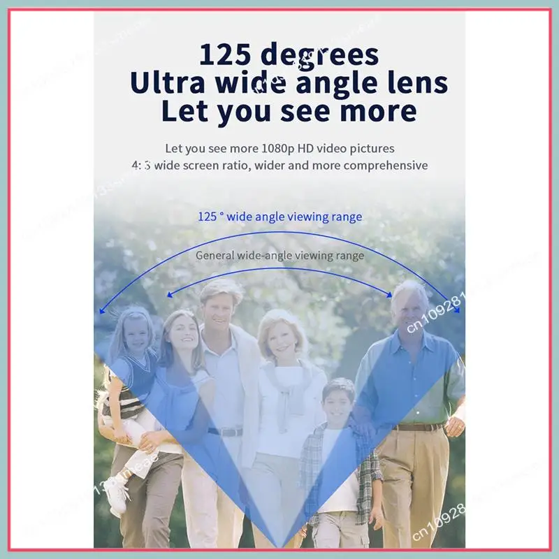 N94R WIFI Doorbell Camera Smart Video Doorbell With 125° Wide Angle HD Video Night Vision Supports Cloud Storage