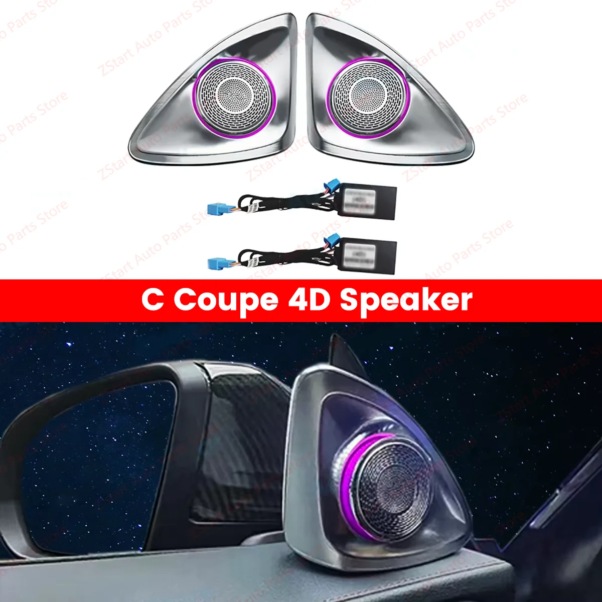 3/64 Kleuren Omgevingsverlichting Voor Mercedes Benz W205 AMG C GLC Klasse Coupe C43 C63 X253 Air vent Nozzle Speaker Cover Versieren Lamp
