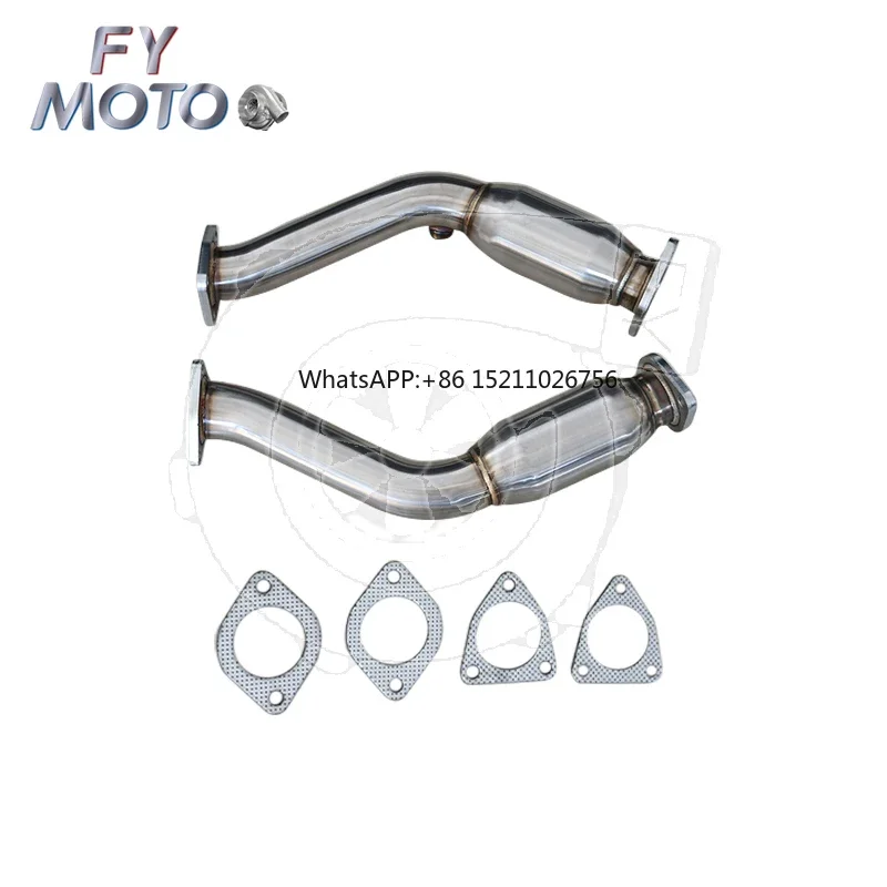 Exhaust Downpipe for NISSAN 350Z Infiniti G35 VQ35DE RWD 2003-2006 with muffler