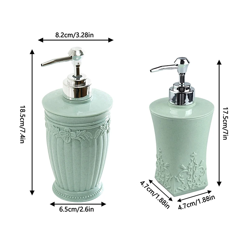 【XHB93】400ml Stained Carved Empty Pump Refillable Bathroom Shampoo Shower Gel Bottles Dispenser Liquid Soap Dispenser Bath Press