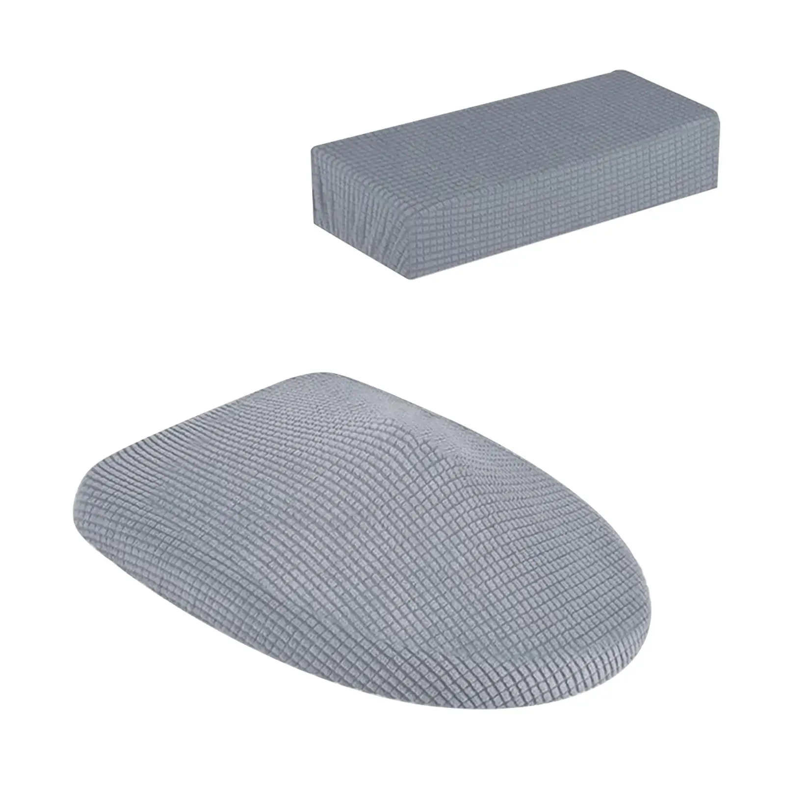 

Toilet Covers Set for Bathroom Replacement Machine Washable Comfortable Polyester Toilet Tank Lid Cover for Hotel Home Decor