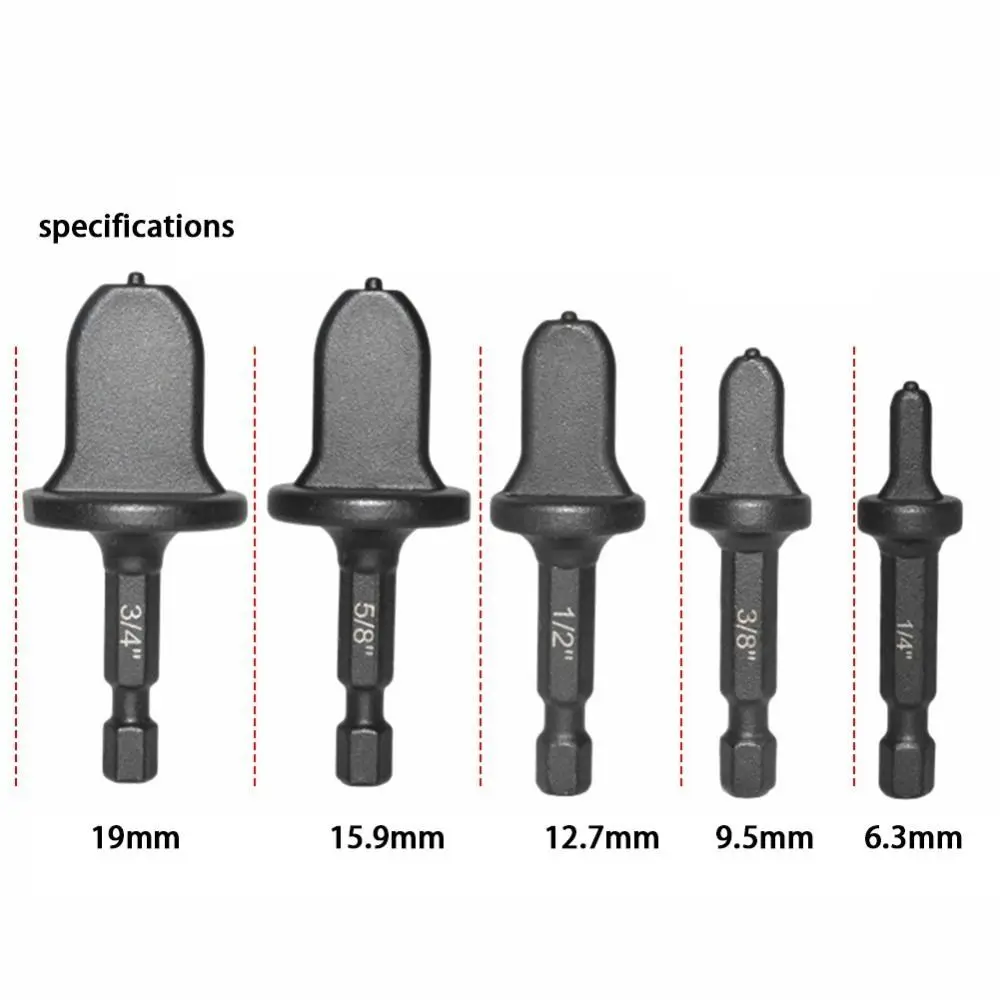 

5 PCS high quality Swaging Tool Tube Expander Drill Bit Hexagonal Handle Pipe Expander Steel Pipe Flaring Tools copper pipe