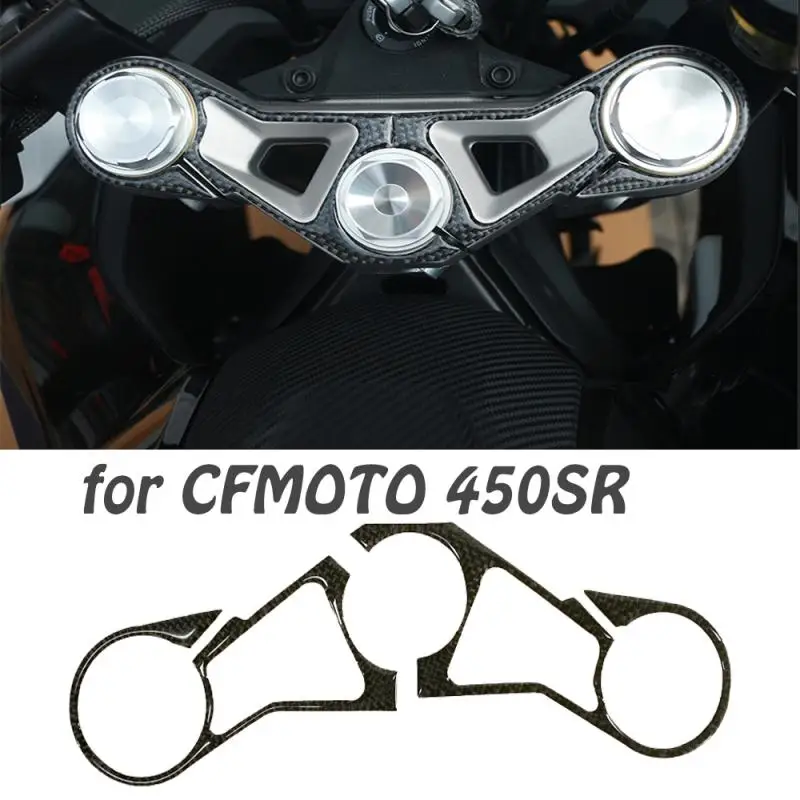 Tapa de llenado de combustible y Gas de carbono 3D para motocicleta, pegatinas, protectores para CFMOTO 450SR, 450SR