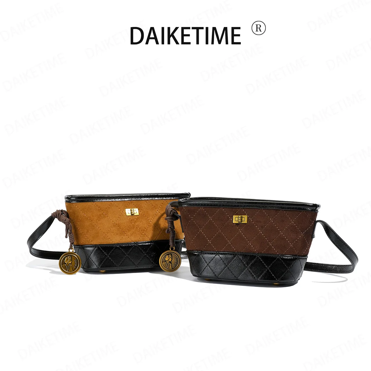 

2025 New Vintage Diamond Pattern Matte Underarm Bag - Simple and Versatile Chain Shoulder Sling Bag