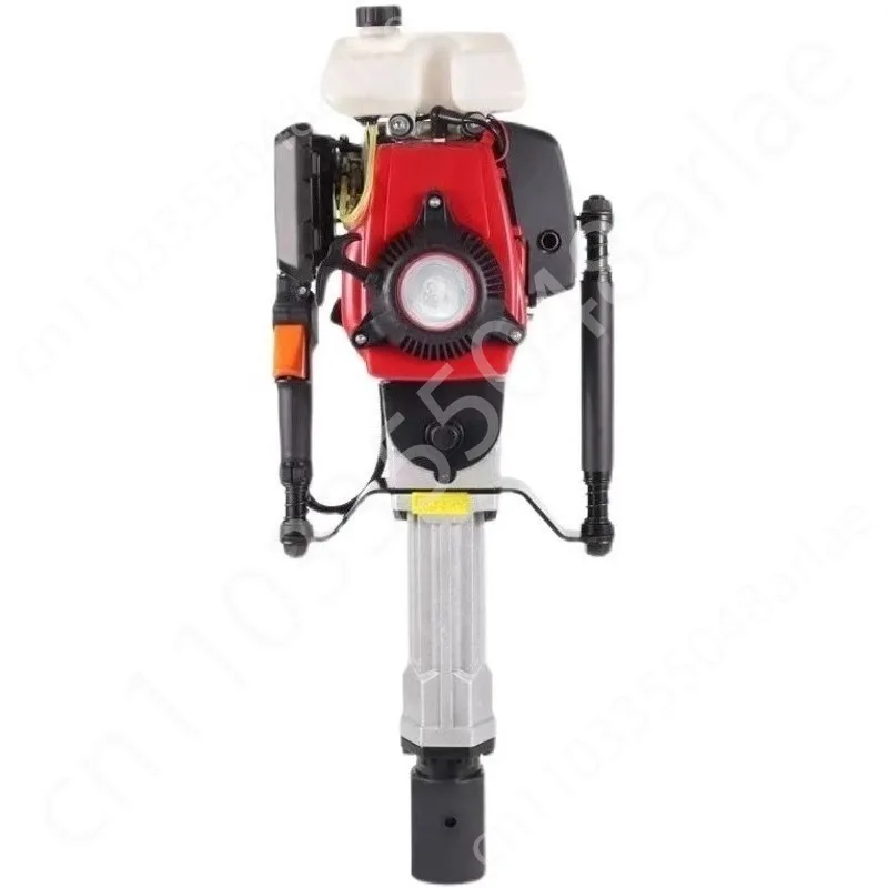 

Four stroke pile driver farm guardrail wooden pile railway triangular pile planting machine 2400W