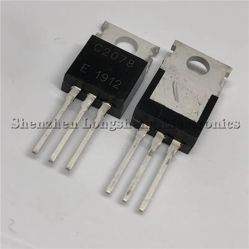 10 unids/lote nuevo 2SC2078 C2078 E TO-220 Transistor de potencia en Stock