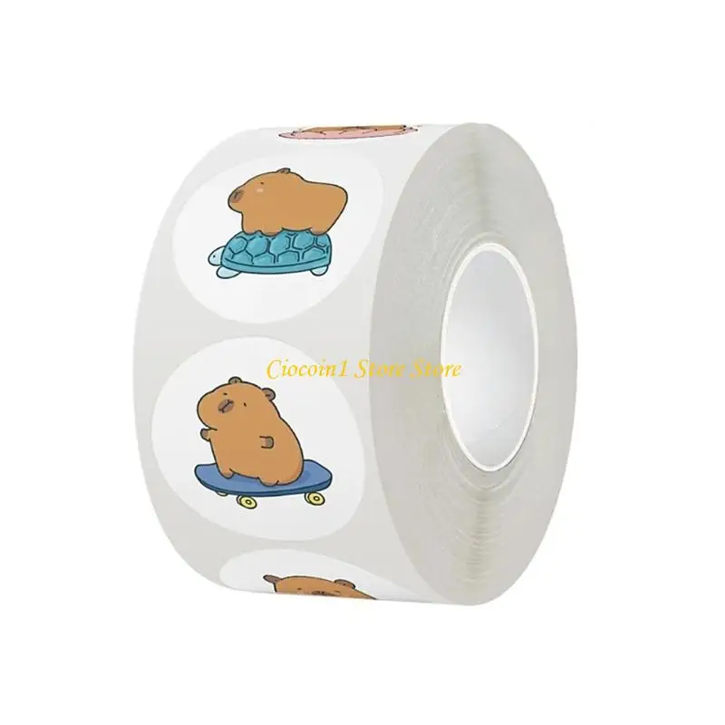 A3PC 500Pcs Animal Sticker 25mm Water Resistant Decorative Sticker for Scrapbooking Notebook Journal Water Bottle Laptop Bike