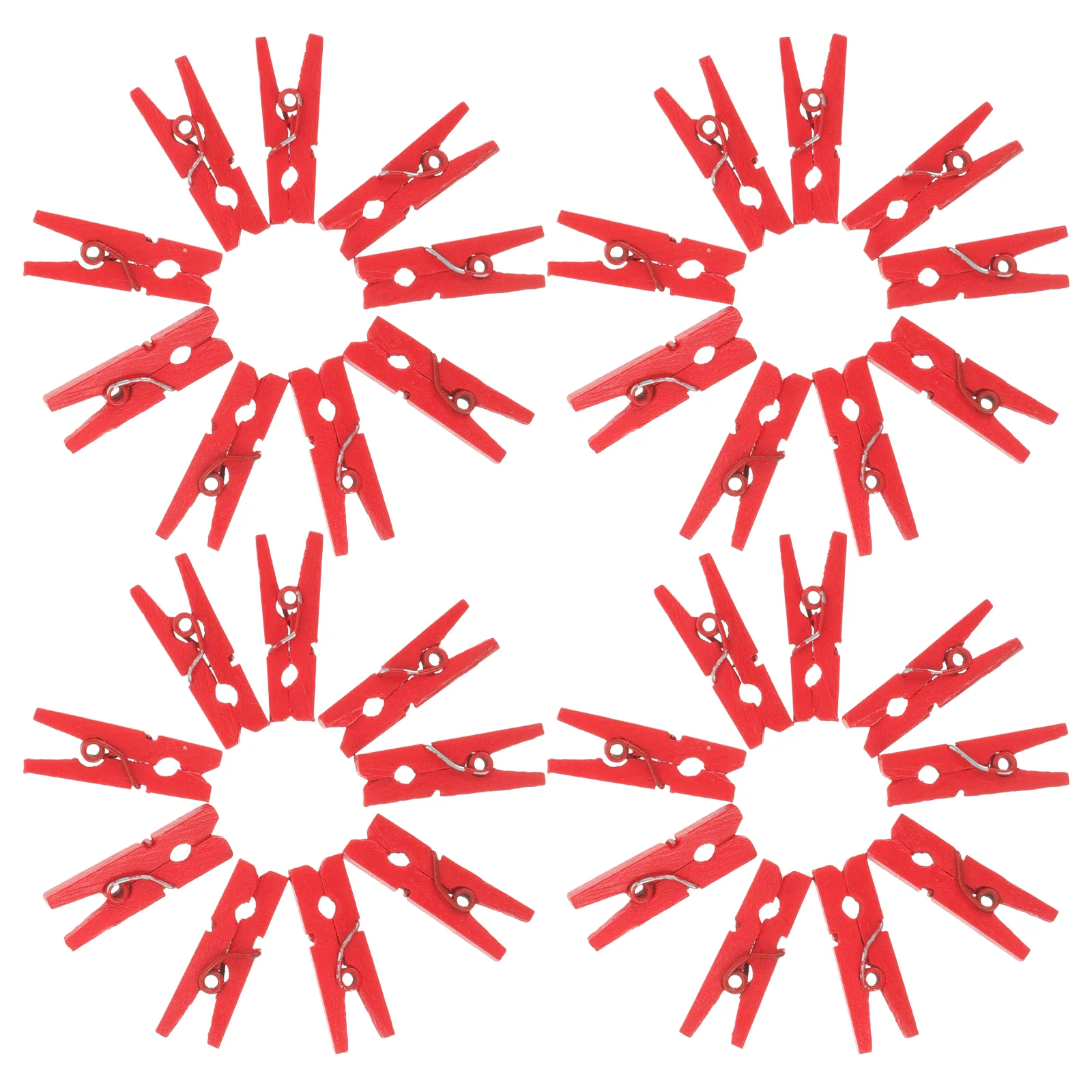 100 قطعة مشابك ورق خشبية طبيعية صغيرة فائدة متعددة الاستخدامات مشابك الغسيل صورة كابل صور مقاطع منظم للتعليق