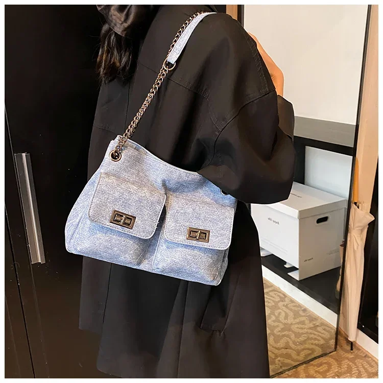 

Luxury Minimalist Letter Logo Handbag - Vintage Paris Designer Crossbody Bag Elegant Leather Clutch Women Fashion Accessory