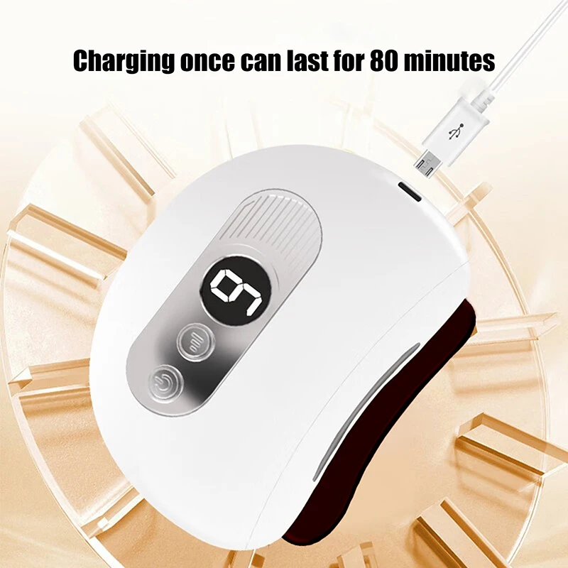 GuaSha elétrico rosto corpo massageador quente pedra preta agulha aquecimento vibração raspagem queimador de gordura redução de rugas e inchaço