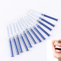 10pcs Teeth Whitening Gels 35% Little Blue Light Teeth Whitening Kit Gel Dental Brightening