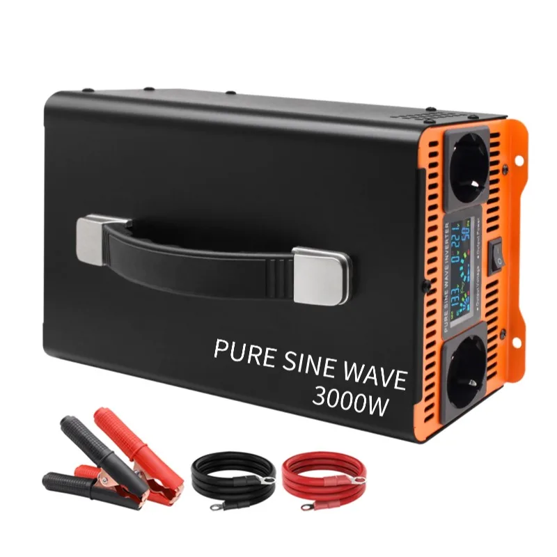 10000W Solar Pure Sine Wave Inverter 12v 24v 48v 220v 110 Household 10kw 6000w 5000w 4000w 3000w