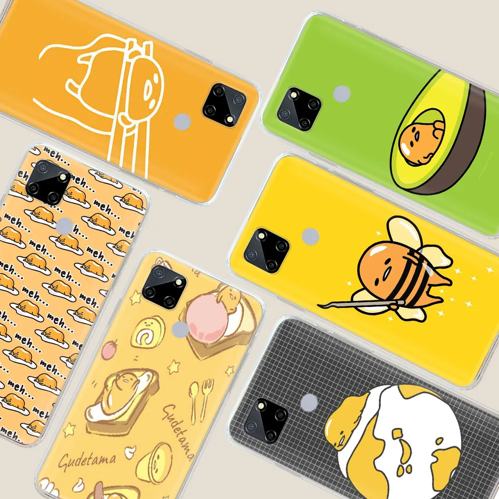 Gudetama Transparent Phone Case for LG VELVET G8 ThinQ G8X K62 K42 K61 K52 K92 Q61 Q60 Q52 V40 V50 V60 THINQ5 Protected Cover