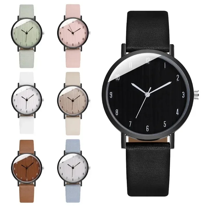 Simple Style White Leather Watches Women Fashion Watch Minimalist Ladies Casual Wrist Watch Female Quartz Clock Reloj Mujer