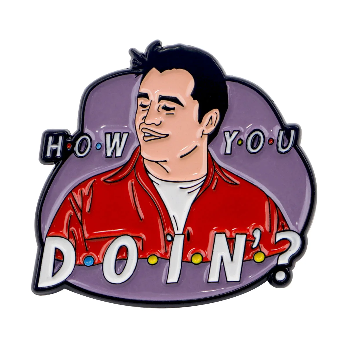 Friends TV Shows Enamel Pin Women\'s Brooch Cute Lapel Pins for Backpacks Jeans Brooches Adorn Jewelry Accessories Gift
