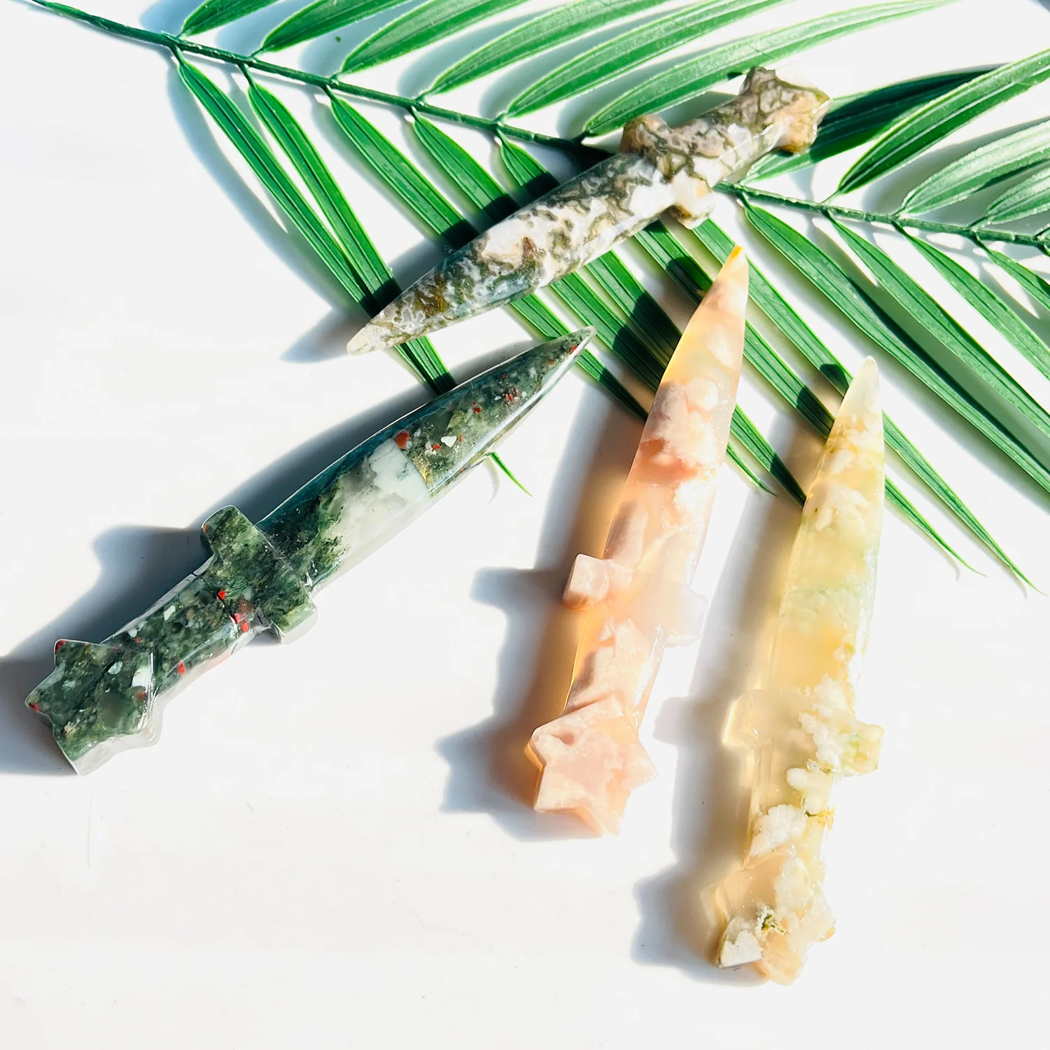 1PC High Quality Crysta Knife Natural Crystal Carving,Gemstone Jewelry,Glitter, Healing crystal, Birthday gift,Women gift