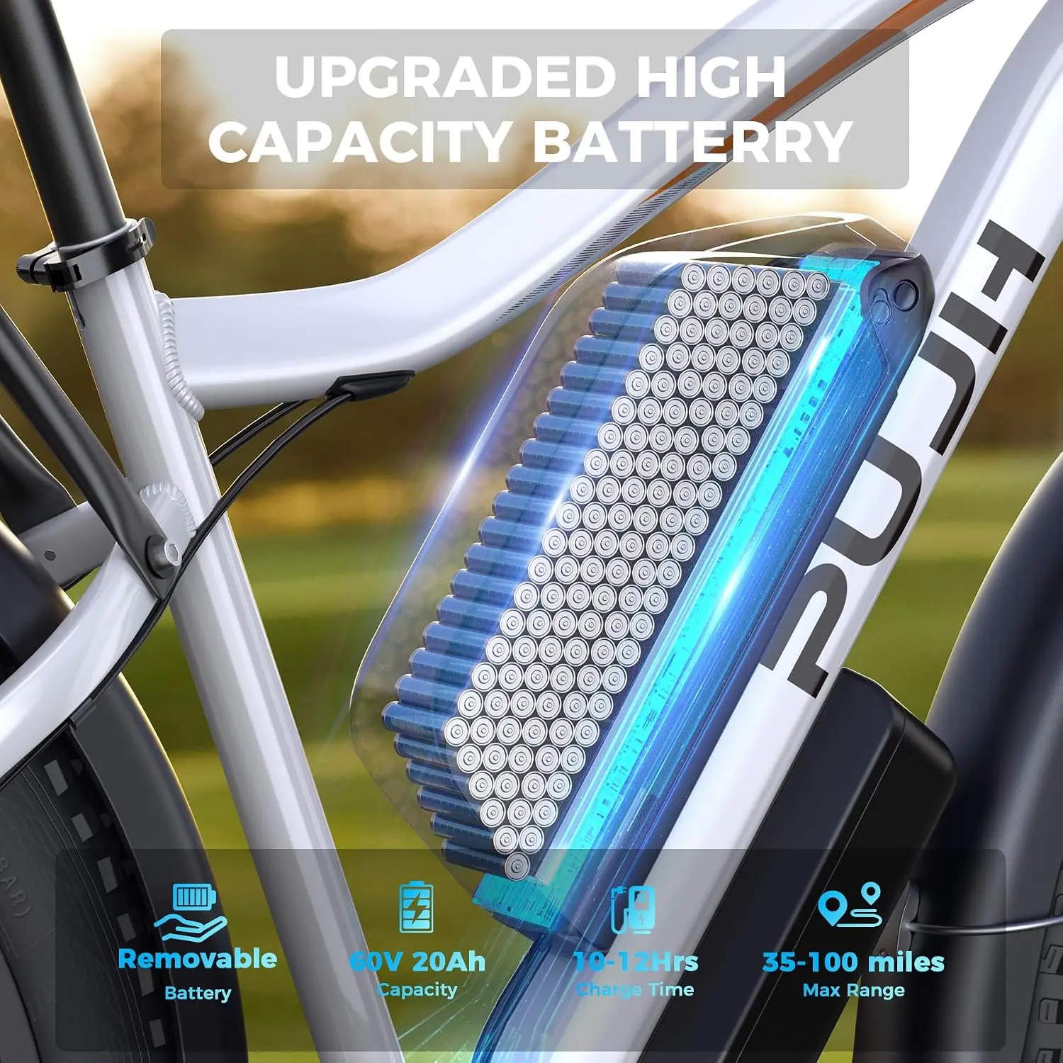 Dual Motor 9000W 50MPH Electric Bike 60V 100Mi Range 26