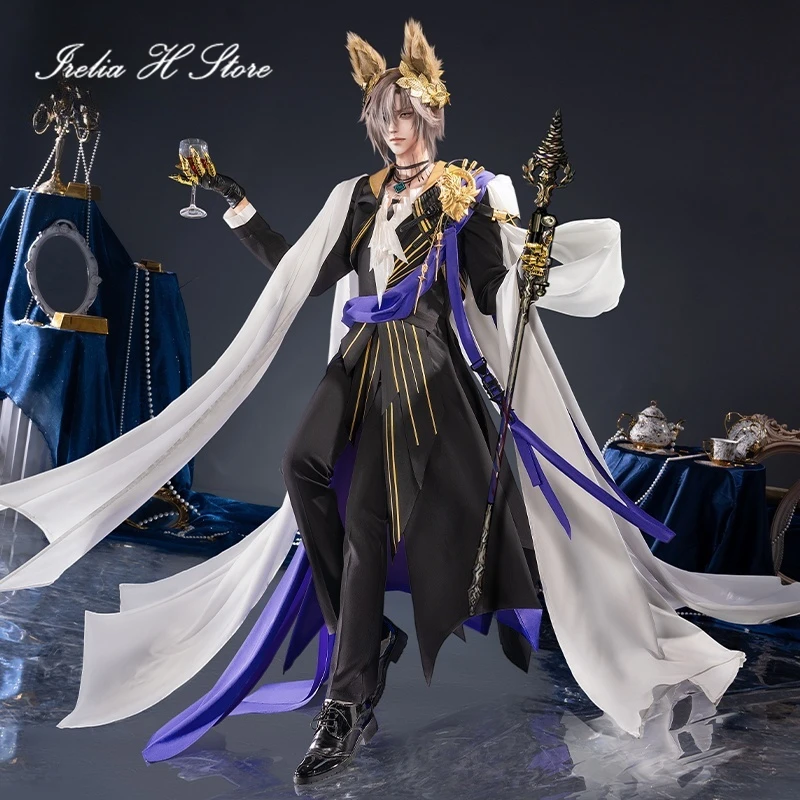 Irelia H 게임 Arknights Tragodia 코스프레 의상 Tragodia 유니폼 정장 할로윈 의상 남성