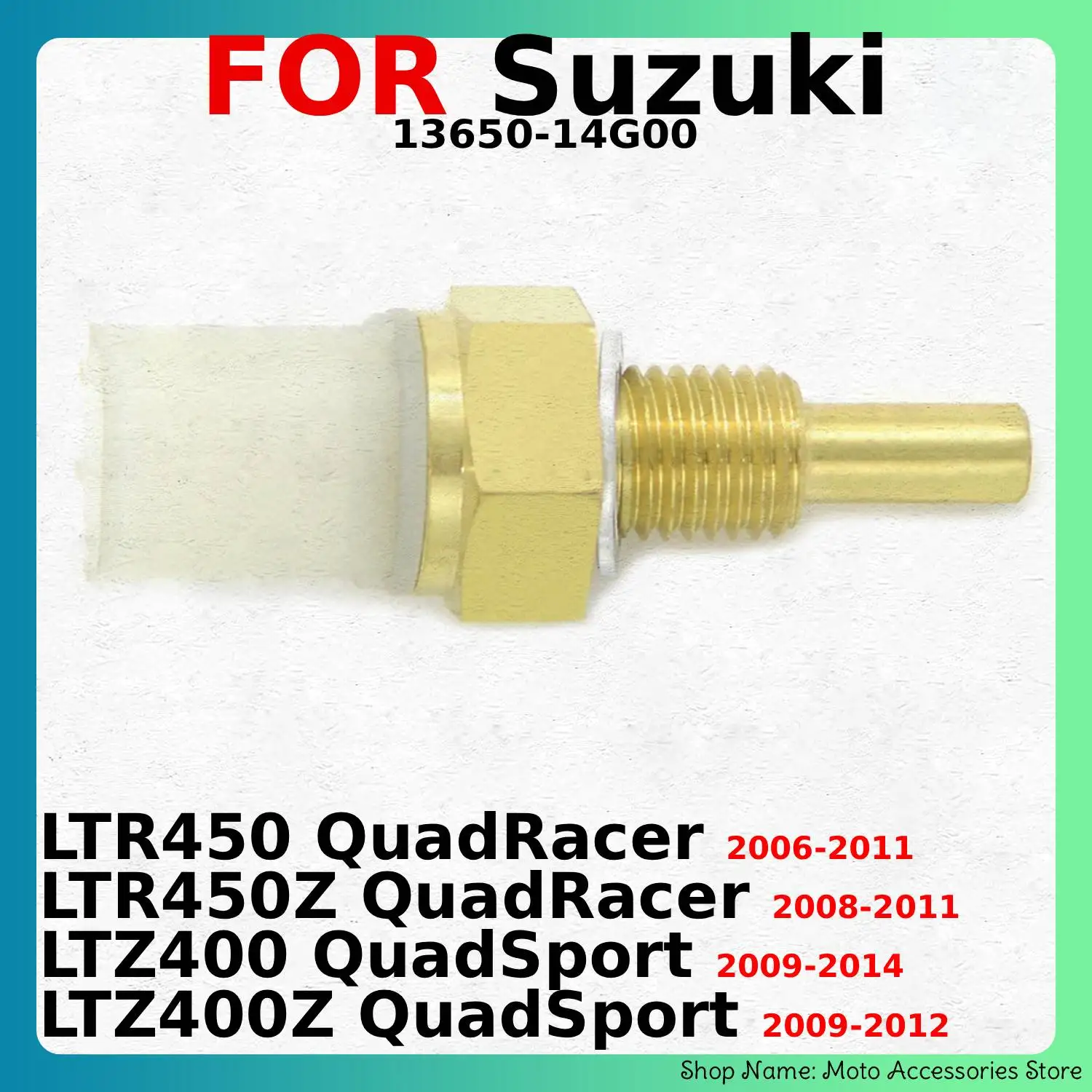 Motorcycle Coolant Radiator Temperature Sensor For Suzuki LTR450 LTR450Z LTZ400 LTZ400Z QuadSport 13650-14G00