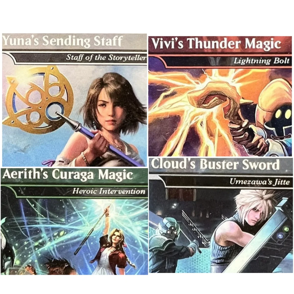 SLD 'Yunas Sending Staff/Unseat the Usurper' TCG M Proxy Cards Quality Proxy Board Playing Game Trading Cards