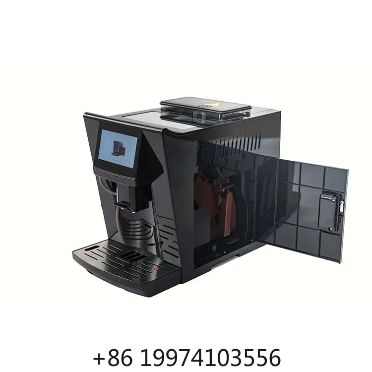 5 Inch Touch Screen Fresh Bean Grinding Drink Maker All In One Espresso Cappuccino Latte  Beverage Equipment