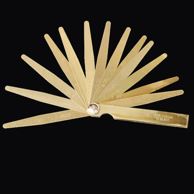 Stainless steel feeler gauge for high-precision measurement of 100/150/200/300mm, 17 pieces