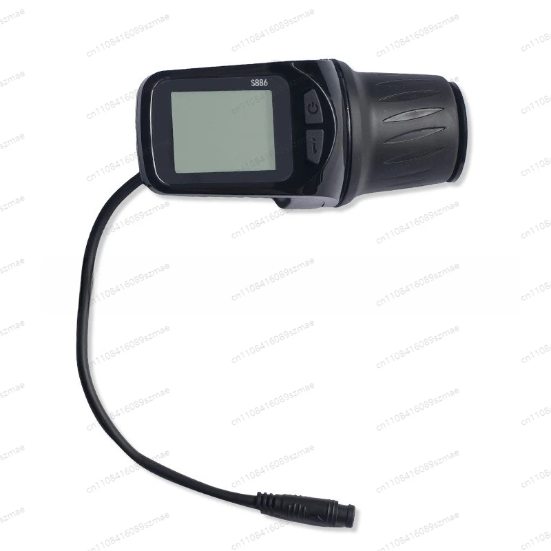 2-in-1 Smart LCD Meter with Throttle for E-Scooter, Speed Voltage Display, 6 Pin 886 Connector, All-in-One Dashboard