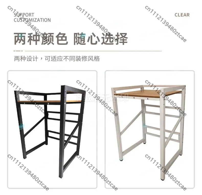 Heavy Duty Washer Dryer Shelf Steel Wood Combo Stackable Storage Rack For Front Load Laundry Organizer