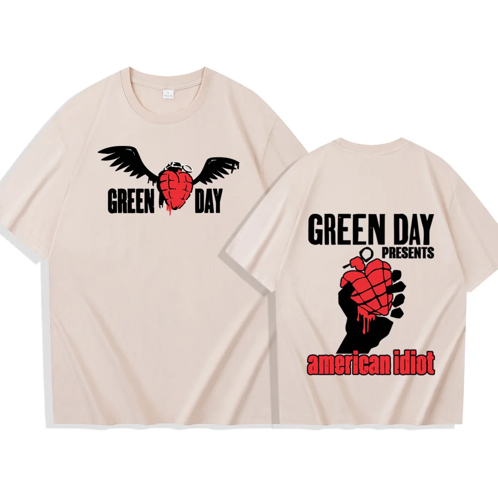 Green Day savors Band t-shirt Unisex Harajuku Hip Hop o-collo camicie a maniche corte fan Gift