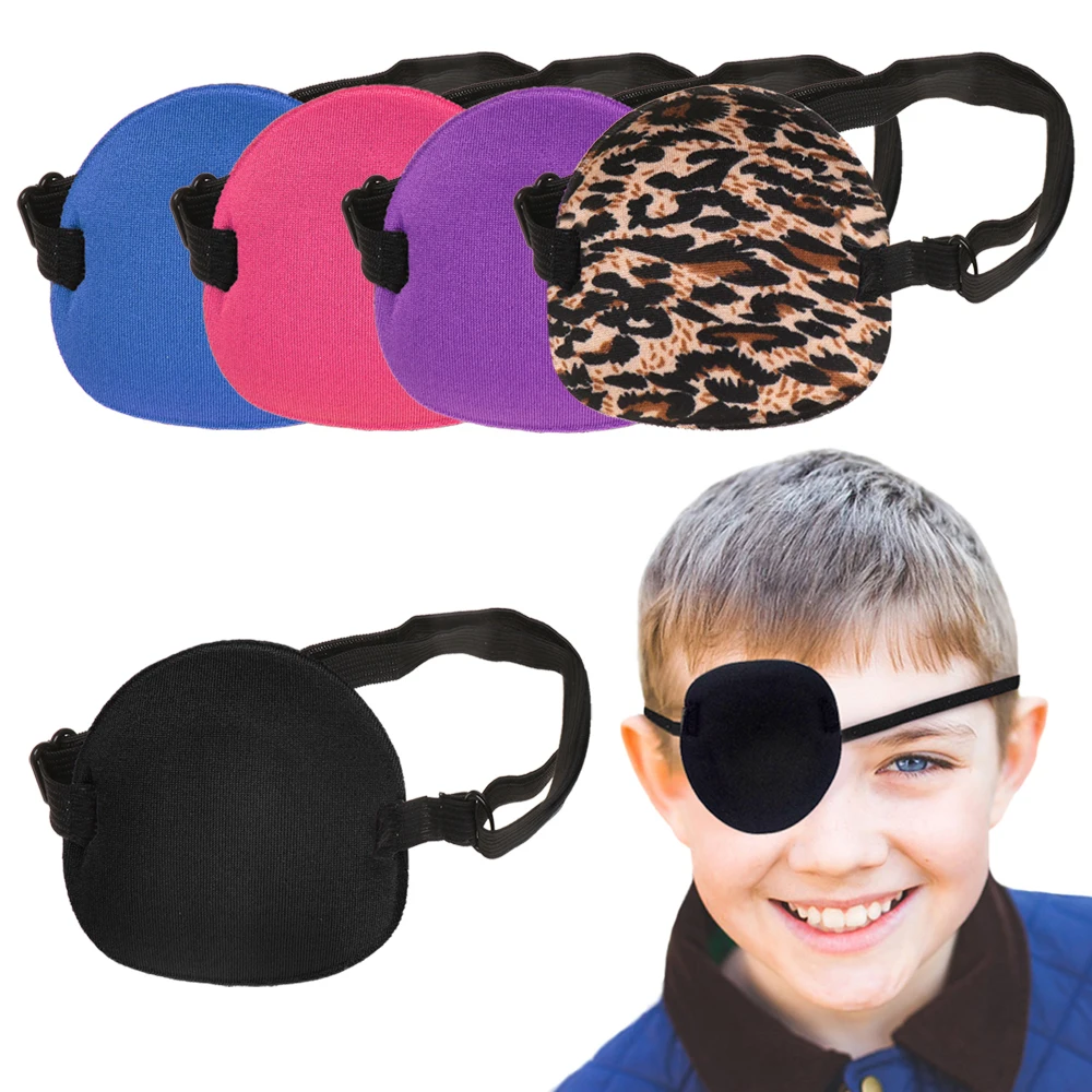 Solid Color Correct Astigmatism Myopia Amblyopia Eyed Blindfold Child Models Single Goggles Sleeping Eye Mask Eye Massage Tool