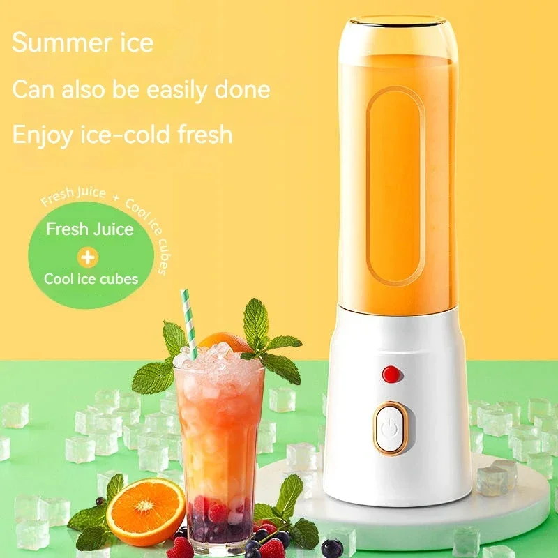 Blender for Shakes and Smoothies, Portable Wireless Juicer Machine with 10 Blades, USB Rchargeable Blenders for Kitchen,500ML