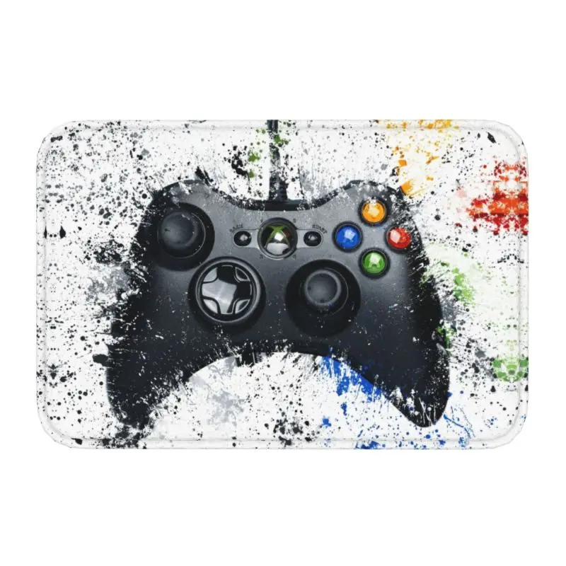 Nostalgia Gaming Controller Front Floor Door Entrance Mats Indoor Video Game Gamer Kitchen Doormat Toilet Living Room Carpet Rug