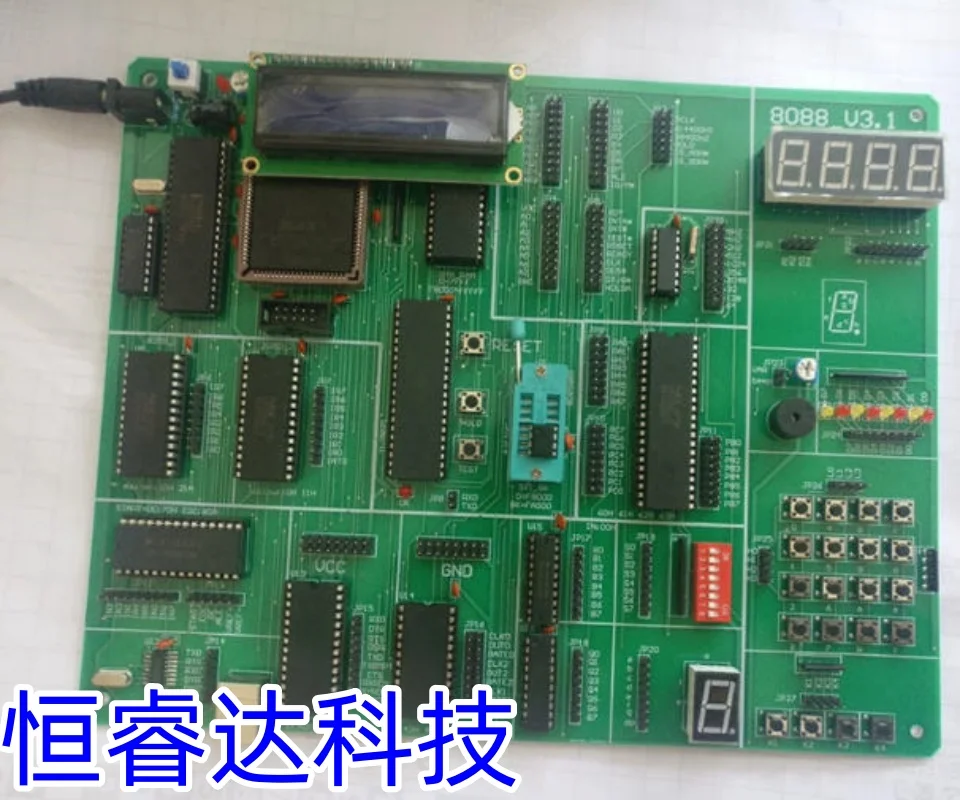 8088 Microcomputer Principle Brassboard Simplified External Serial Port Download Program 8086 Pocket Development Board