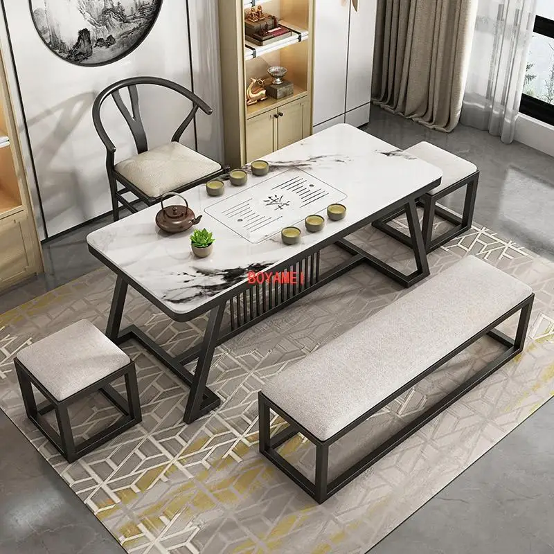 tea table and chair combination simple modern tea table and tea set set integrated tea table household small tea table 20