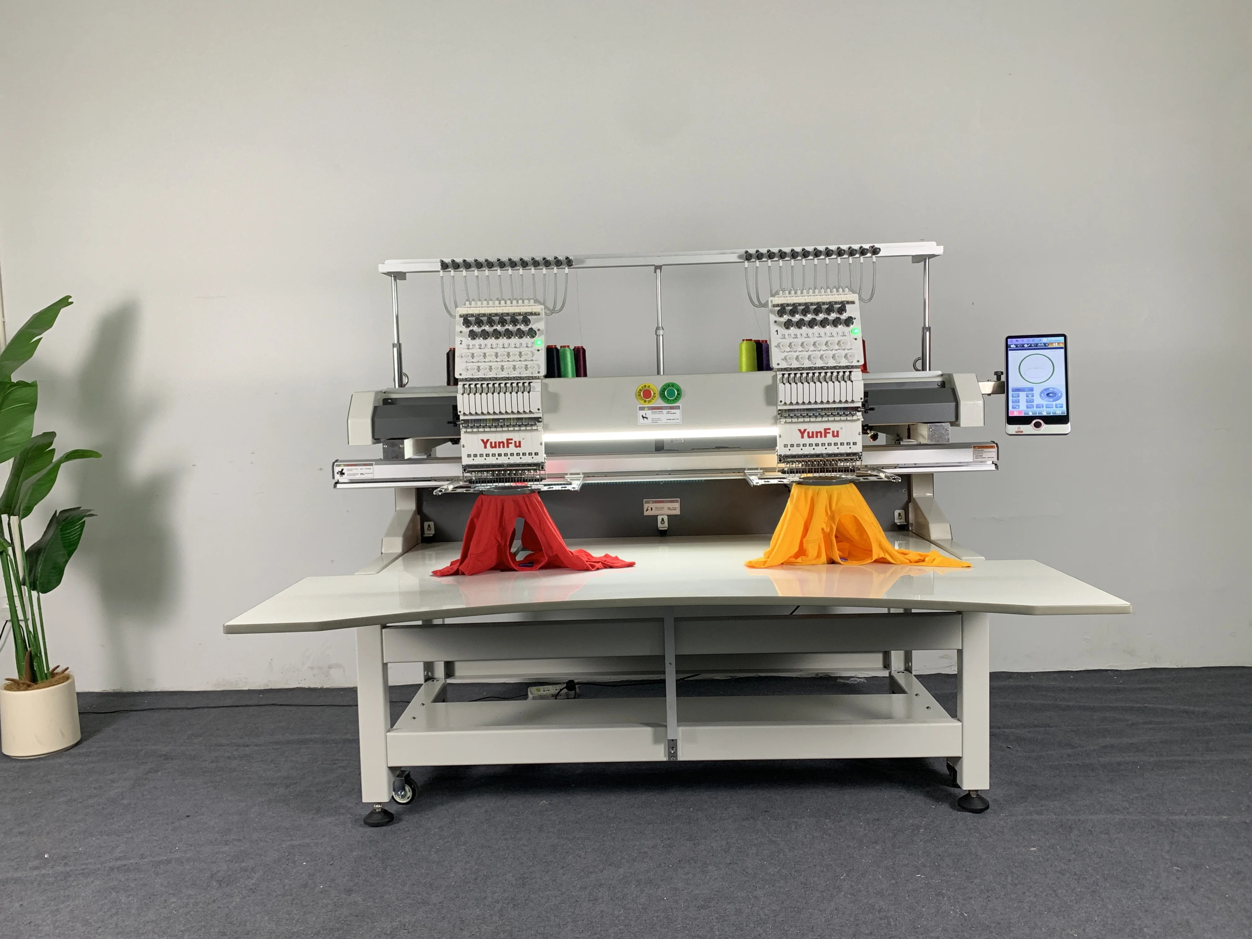 High-grade Computerized 2-Head Embroidery Machine with 12 Needles Motor for Commercial T-Shirt Cap Work Printing Shops & Retail