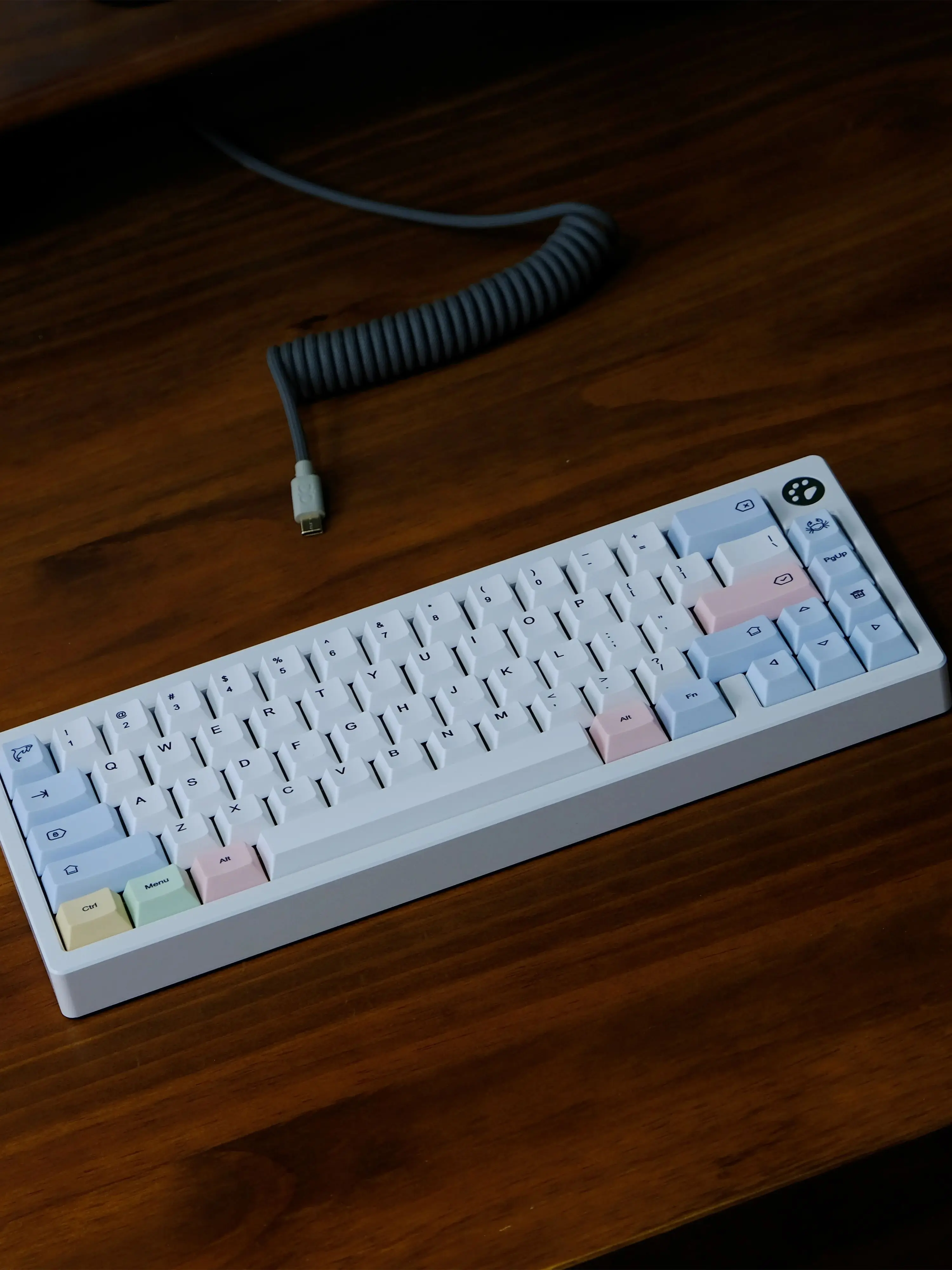 Chalk Keycaps 151 Keys Big Set Cherry Profile JCM Pbt EN/KR Split Alice 7u Space Bars For Mechanical Keyboard HI75 Wooting — zdjęcie produktu 7