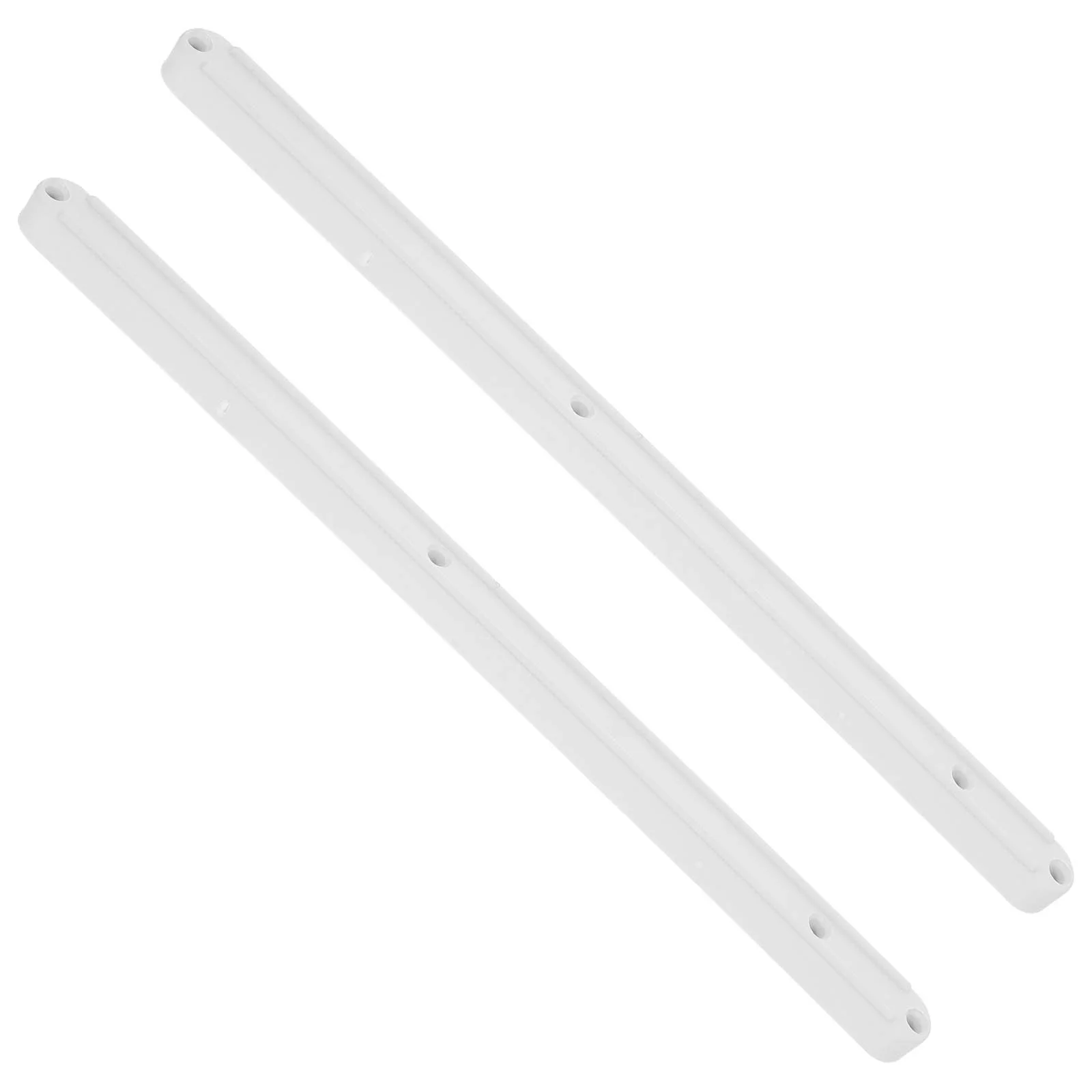 

Two Pcs White Plastic Drawer Slides Cabinet Rails Smooth Guides Wardrobe Dresser Tracks Replacement Parts Furniture Hardware