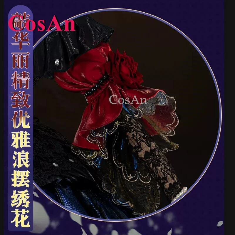 คอสแอน เกม ไอดีนิตี้ วี แมรี่ คอสเพลย์เครื่องแต่งกายราชินีแห่งความเลือดเนื้อใหม่สกินชุดที่เป็นทางการอย่างหรูหราปาร์ตี้ฮาโลวีนสวมบทบาทเสื้อผ้า S-XXL