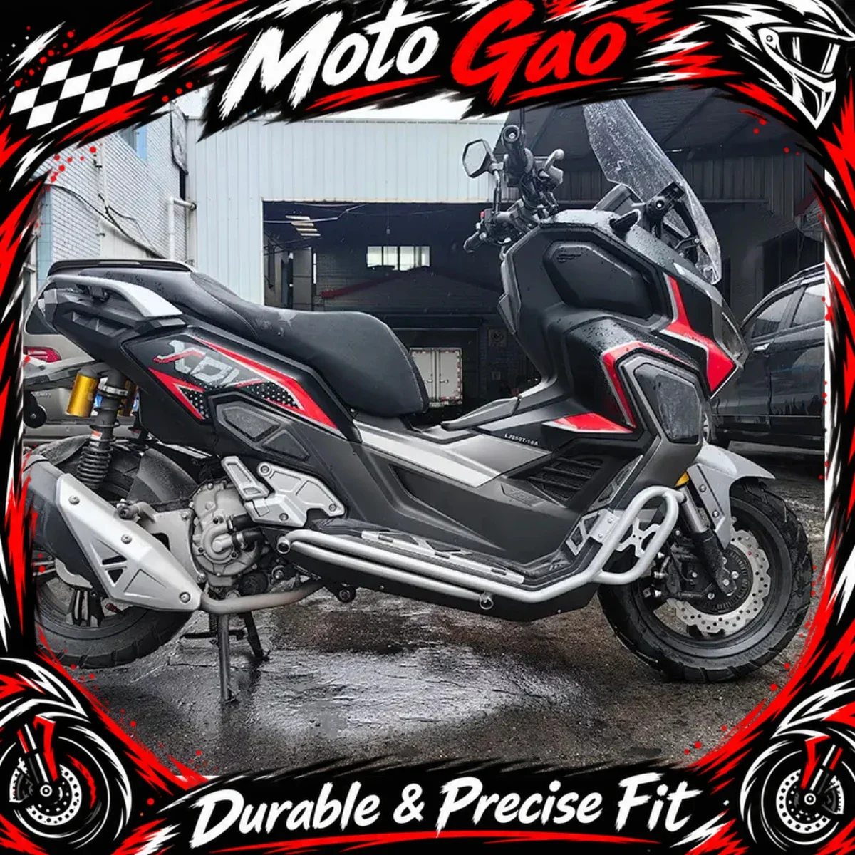 【Precise Fit】Motorcycle anti fall protection device bumper frame protection rod Fit For LONGJIA XDV XDV250