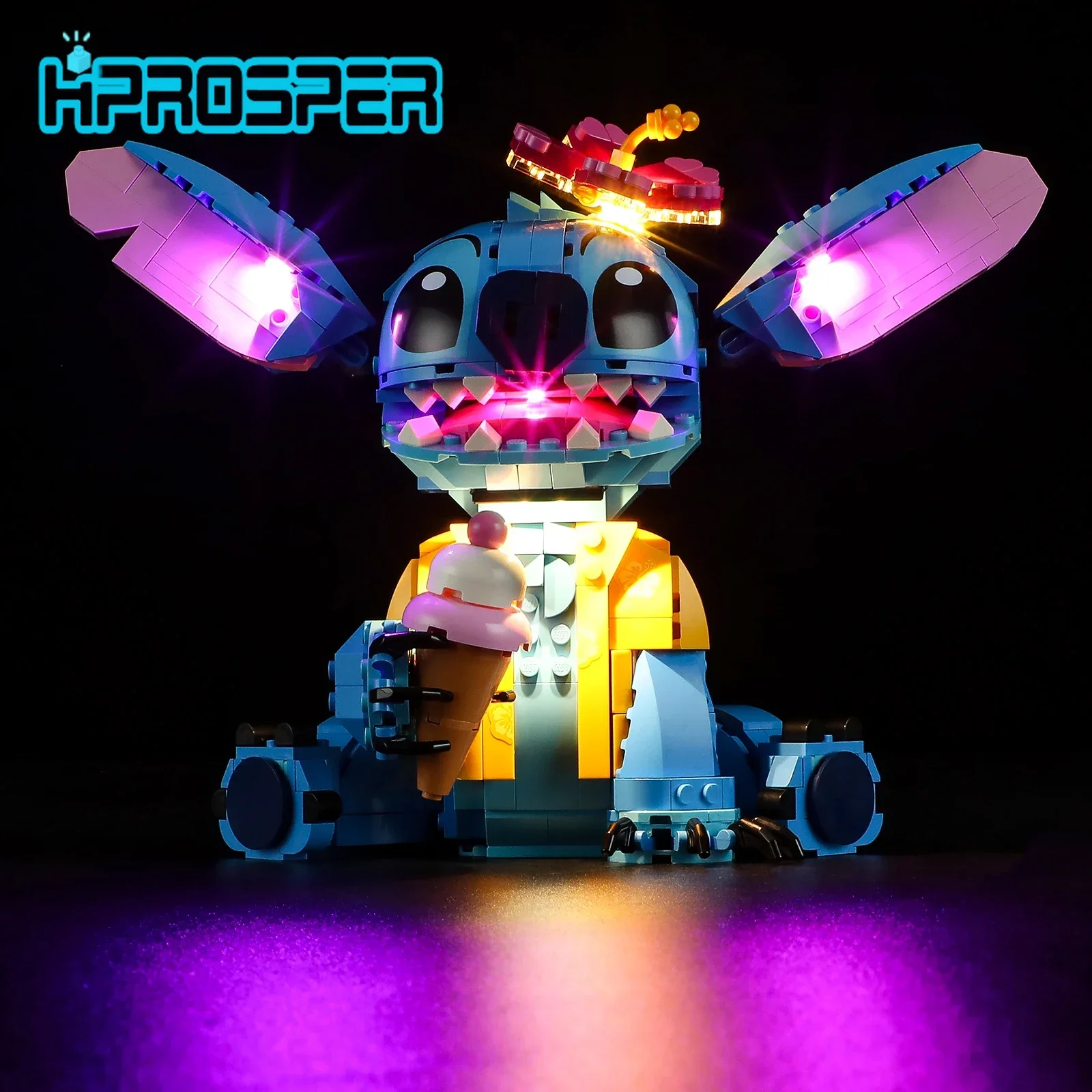 HPROSPER 5V LED Lightiing (No Model) For LEGO  43249 Disney Stitch Light Up your Building Blocks Decorative Lamp and Battery Box