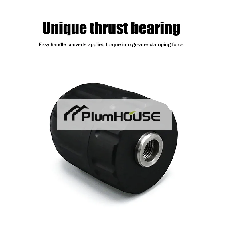 

Solo Pack 0.8-10mm No-Key Drill Chuck, 3/8" to 24UNF Thread, 1/4" Hex Shank Steel, Rapid Connector