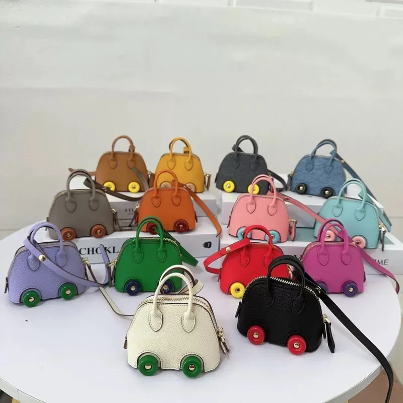 Bag Charms For Birkin Kelly Handbag Mini Wheel Shell Bag Pendant Earphone Bag Decoration Accessory Gift