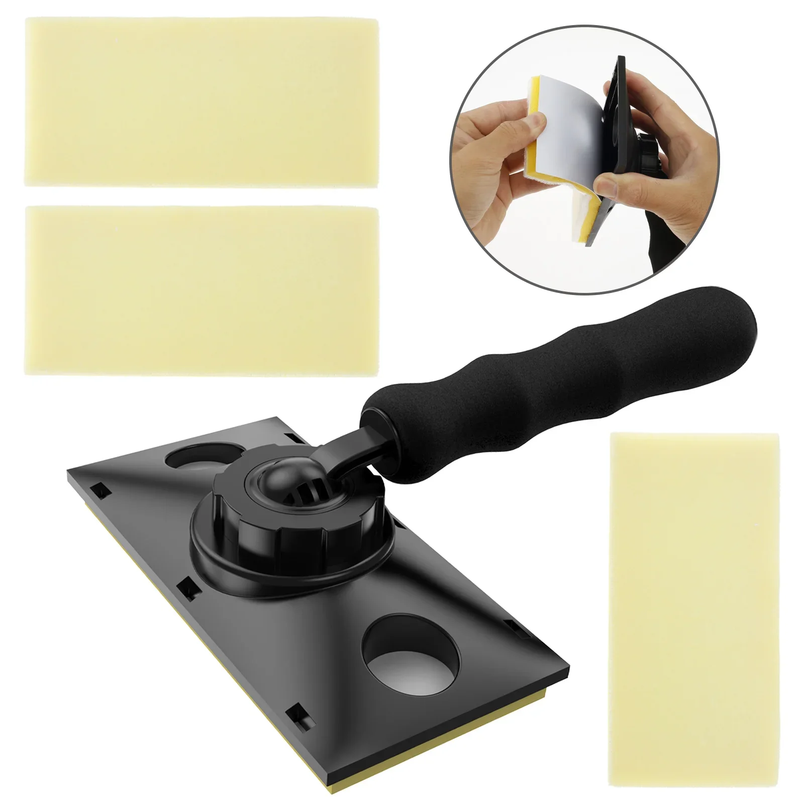 

Paint Edger Trimmer with 3 Replacement Pads Quick Paint Edger Tool Washable Wall Corner Paint Edger Hand Tool for Wall Painting