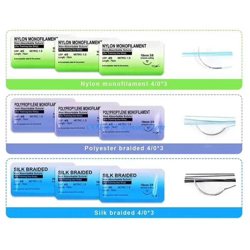 Soft Silicone And Strong Metal Suture Practice Training Equipment Set For Comprehensive Medicals Practice And Durability