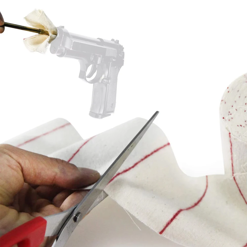 

10M Gun Cleaning Cloth Patches 5cm/10cm Wide DIY Cleaning Cotton Cloth for Rifle Handgun Pistol Shotgun Hunting Gun Cleaning Kit